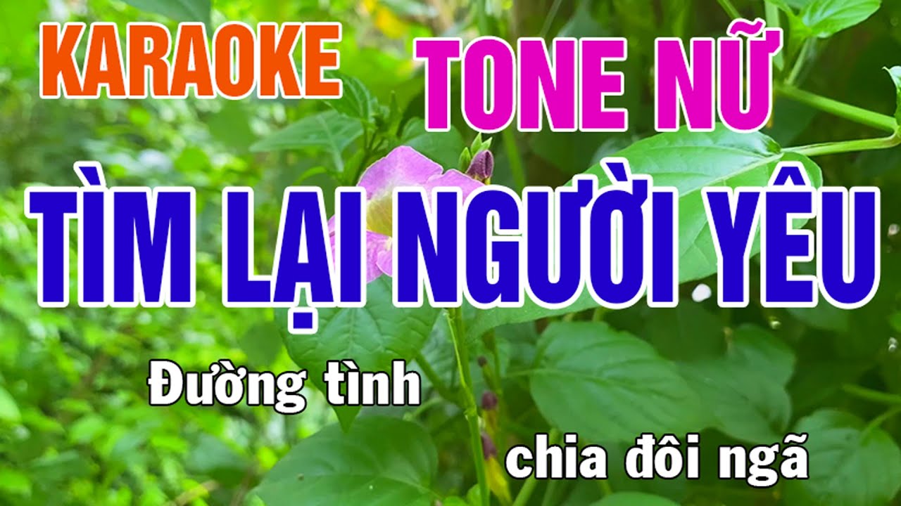 Tìm Lại Người Yêu Karaoke Tone Nữ Nhạc Sống - Phối Mới Dễ Hát - Nhật Nguyễn