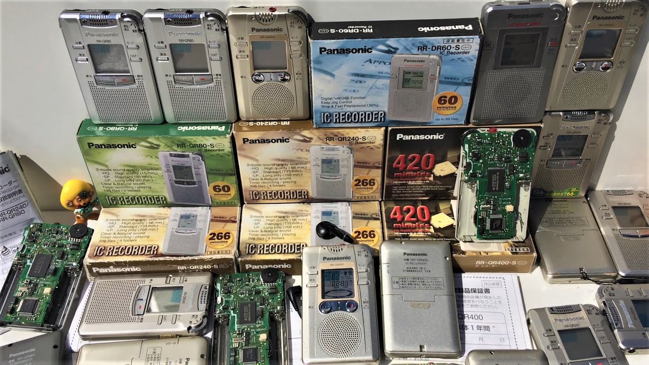 Panasonic RR-DR60 S/ QR80/ QR240/ QR400 Digital IC Recorder EVP | How is the electronic part inside?