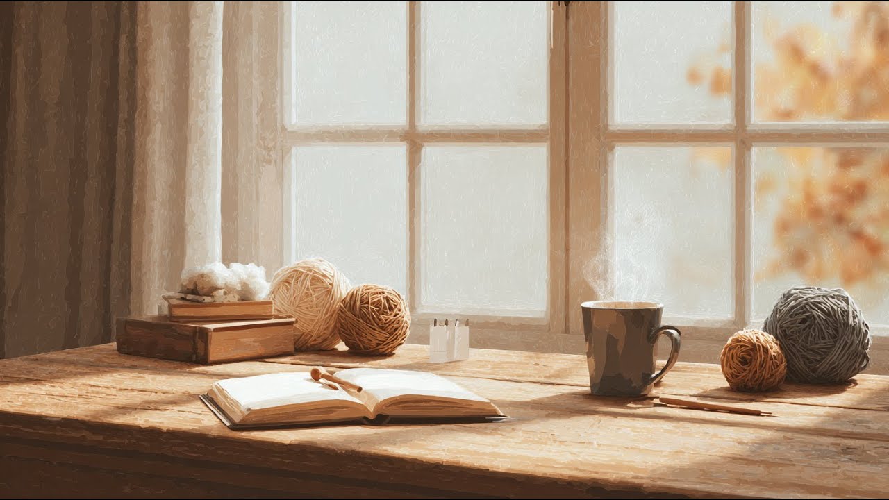 Musique douce pour une journée calme – Tricot, écriture, introspection