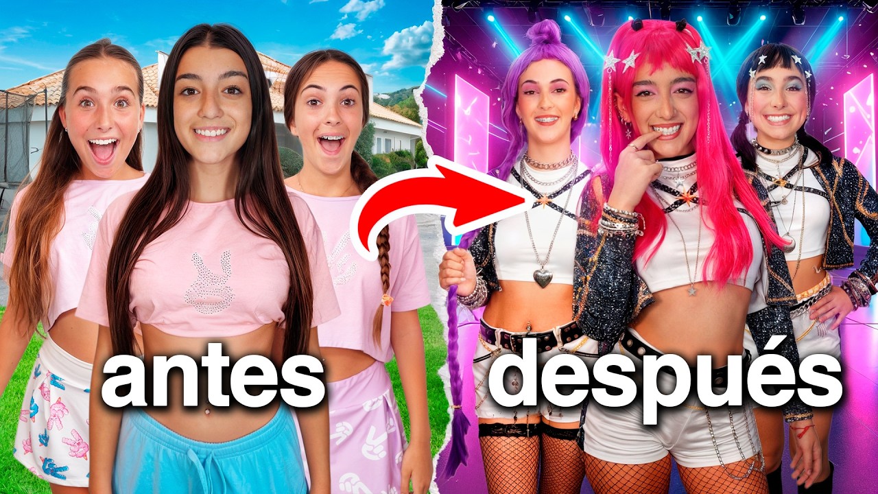 MIS HIJAS SE TRANSFORMAN EN LAS GUERRERAS K-POP! *cambio extremo!*