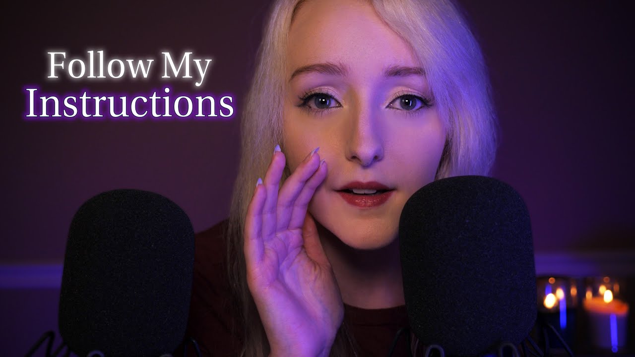 ASMR Follow My Instructions Eyes Closed for Sleep 💤