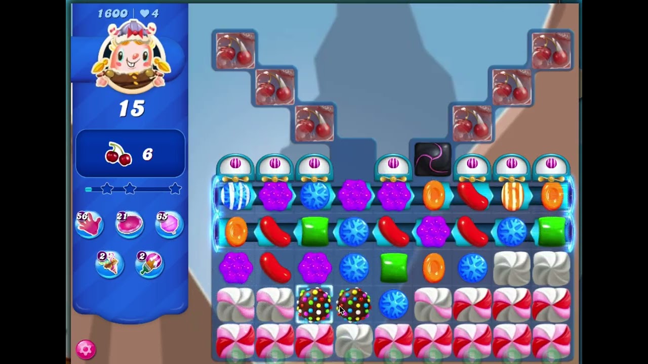 Candy Crush saga - no boosters - level 1600