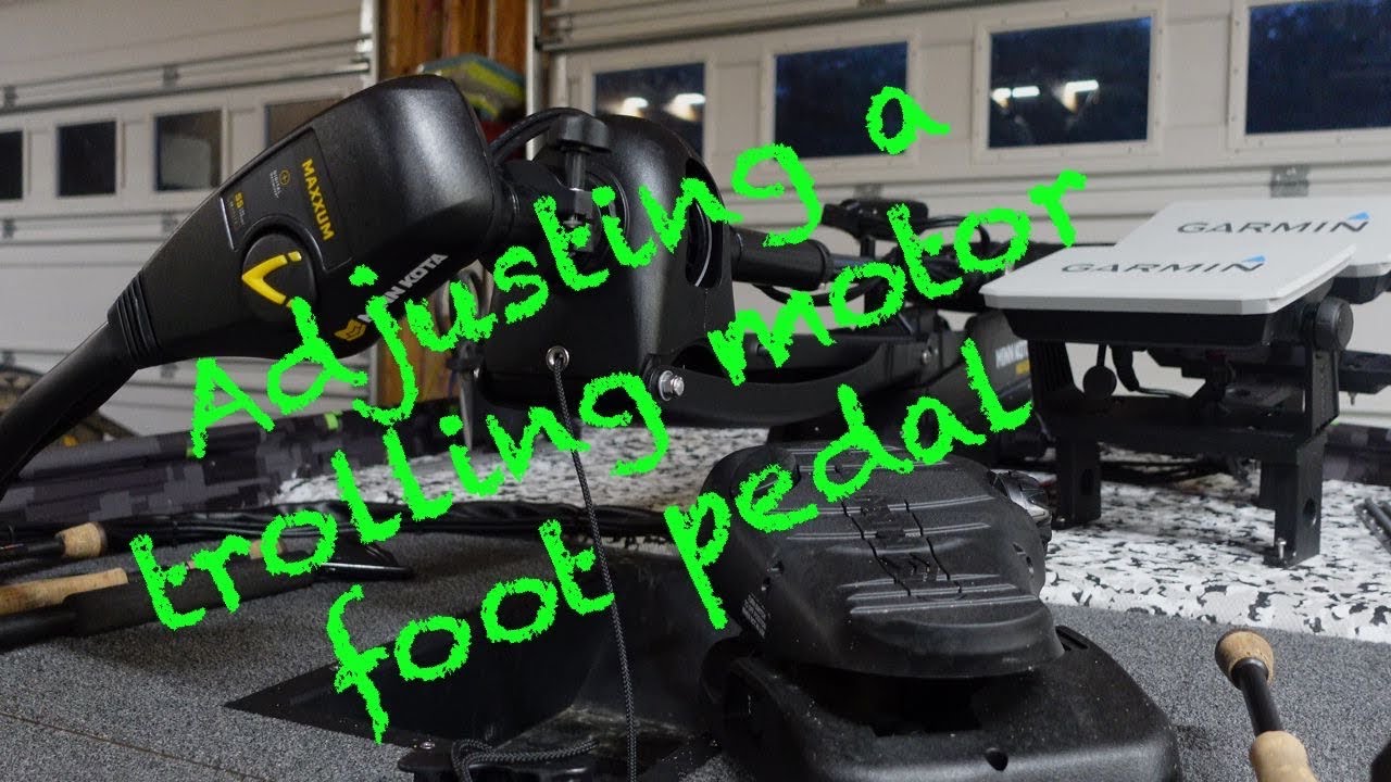 Adjusting a Minn Kota foot pedel