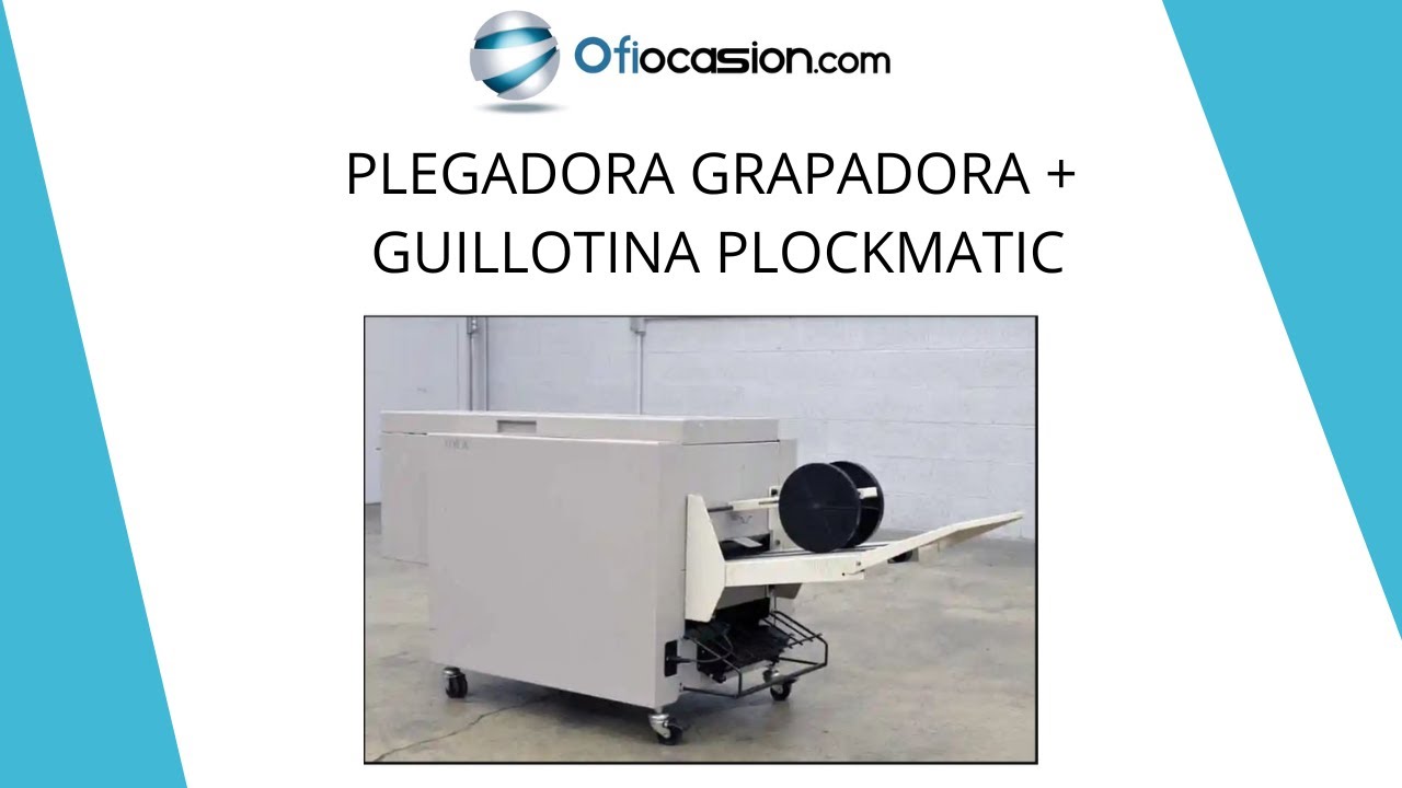 Plegadora Grapadora + GUILLOTINA PLOCKMATIC disponible en Ofiocasion.com