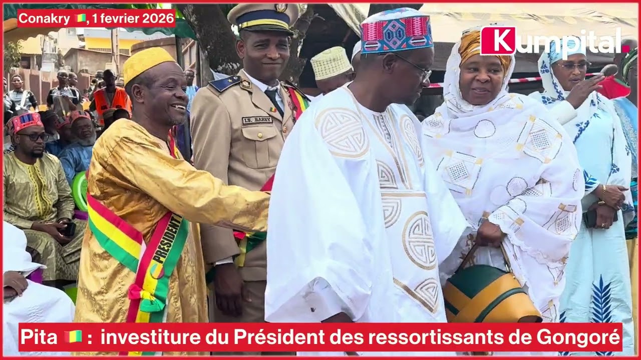 Pita 🇬🇳 :  investiture du Président des ressortissants de Gongoré