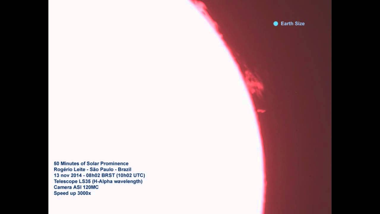 Um inferno de plasma na cromosfera solar