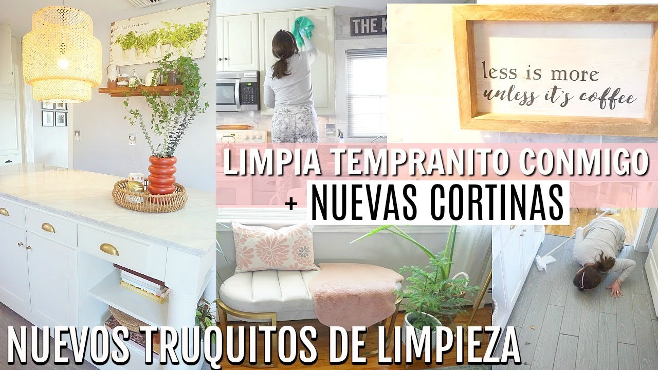 LIMPIANDO MI COCINA Y NUEVA DECORACION ! NUEVAS CORTINAS Y NUEVOS TRUQUITOS  DE LIMPIEZA 2020