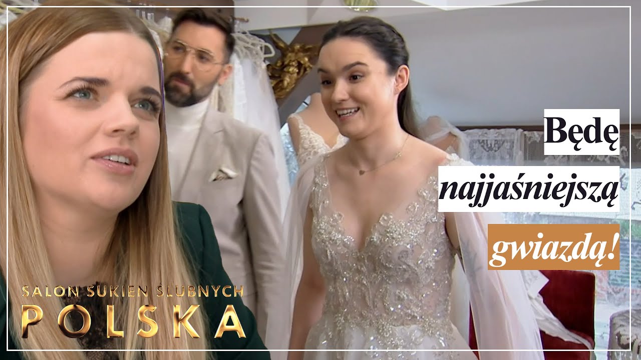 BYŁA OCZAROWANA 🤩 Postawiła na błyszczące kamienie | Salon sukien ślubnych: Polska
