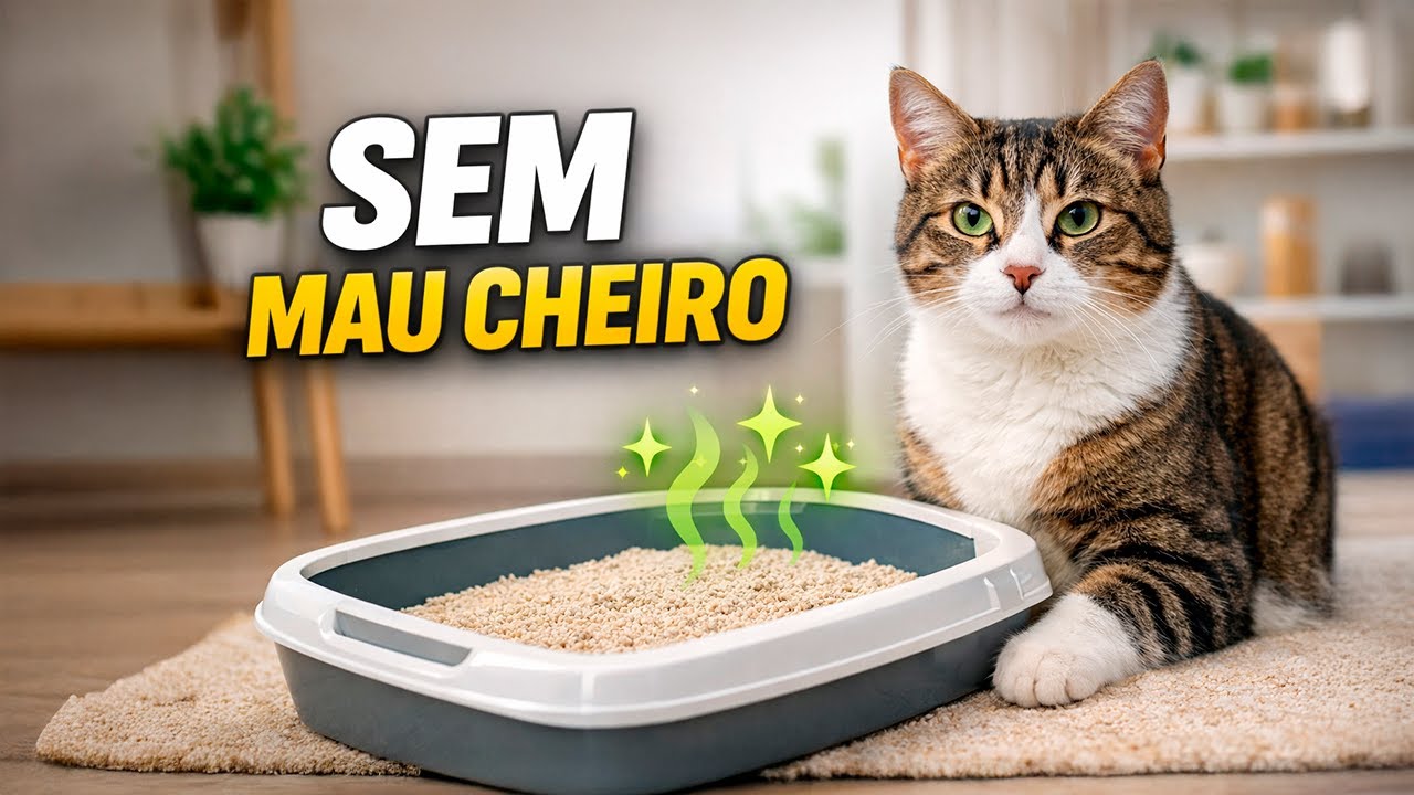 Chega de Cheiro na Caixa do Seu Gato.