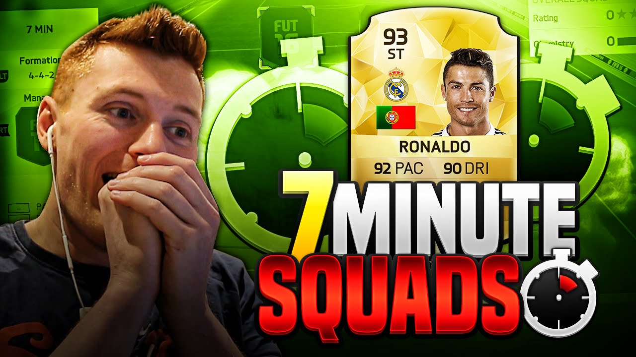 FIFA 16 - INSANE STRIKER RONALDO 7 MINUTE SQUADS!!!!
