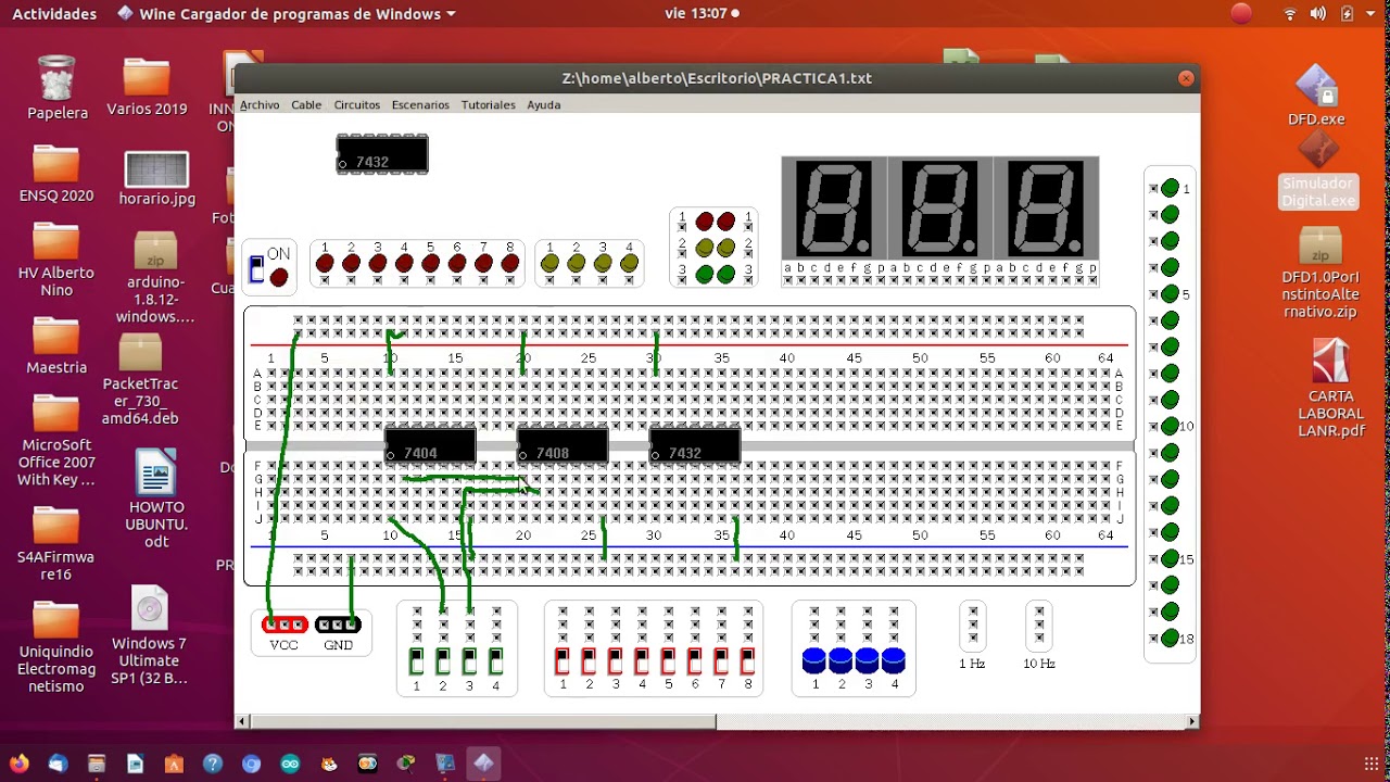SIMULADOR COMPUERTAS LÓGICAS - CIRCUITOS LÓGICOS