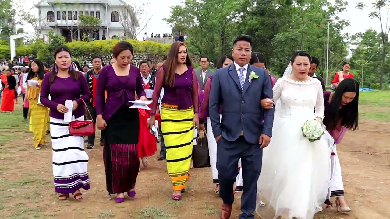Arin Weds Sairos | Wedding Ceremony @Lairouching Baptist Church
