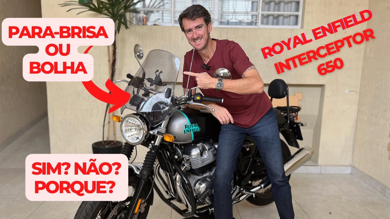Bolha ou Pára-brisa: colocar ou não!? Eis a questão… minha escolha: Givi A660 na Royal Enfield 650