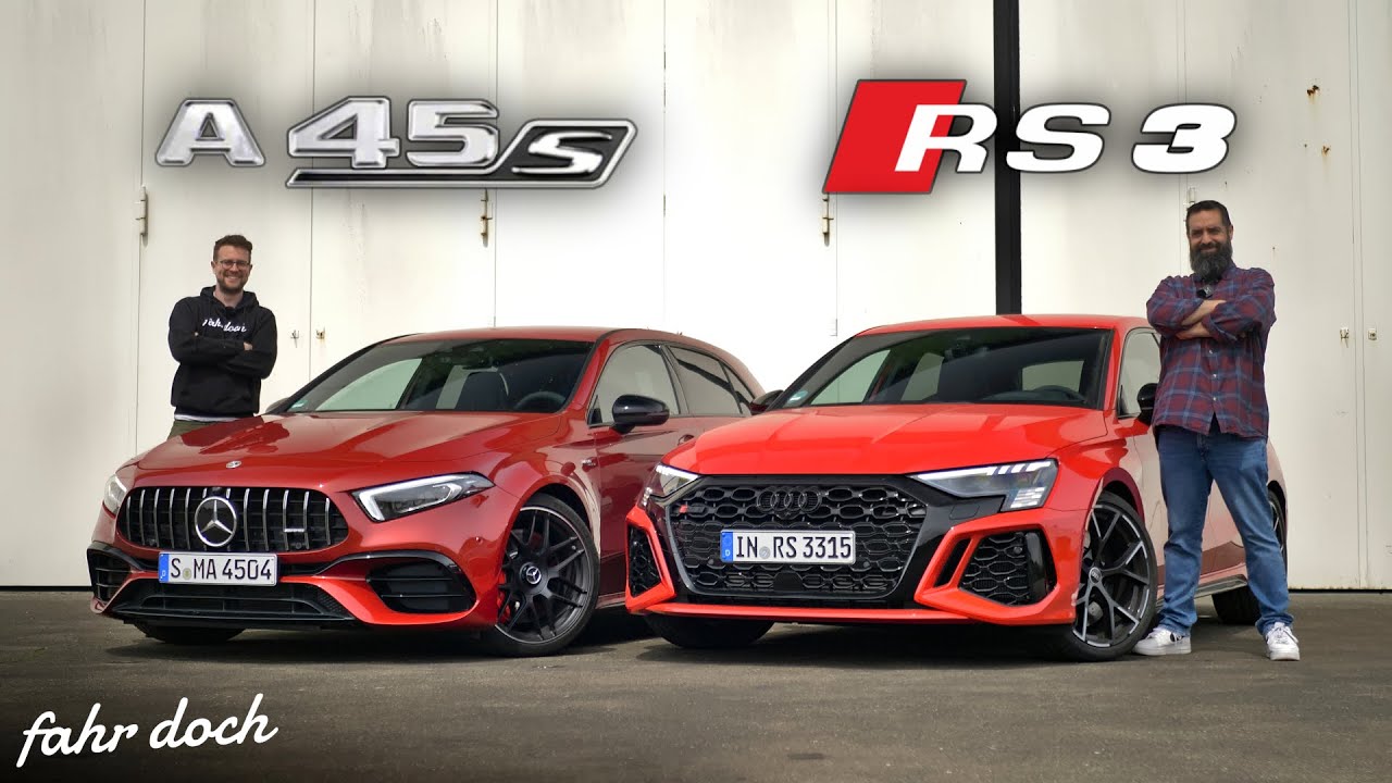 SAU STARK! UND SAU TEUER! AUDI RS3 vs Mercedes A45s AMG DUELL | Fahr doch