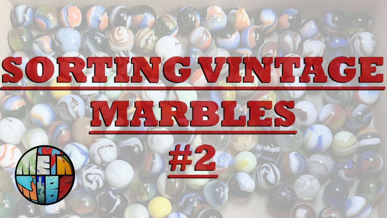 Sorting Vintage Marbles from Facebook Marketplace