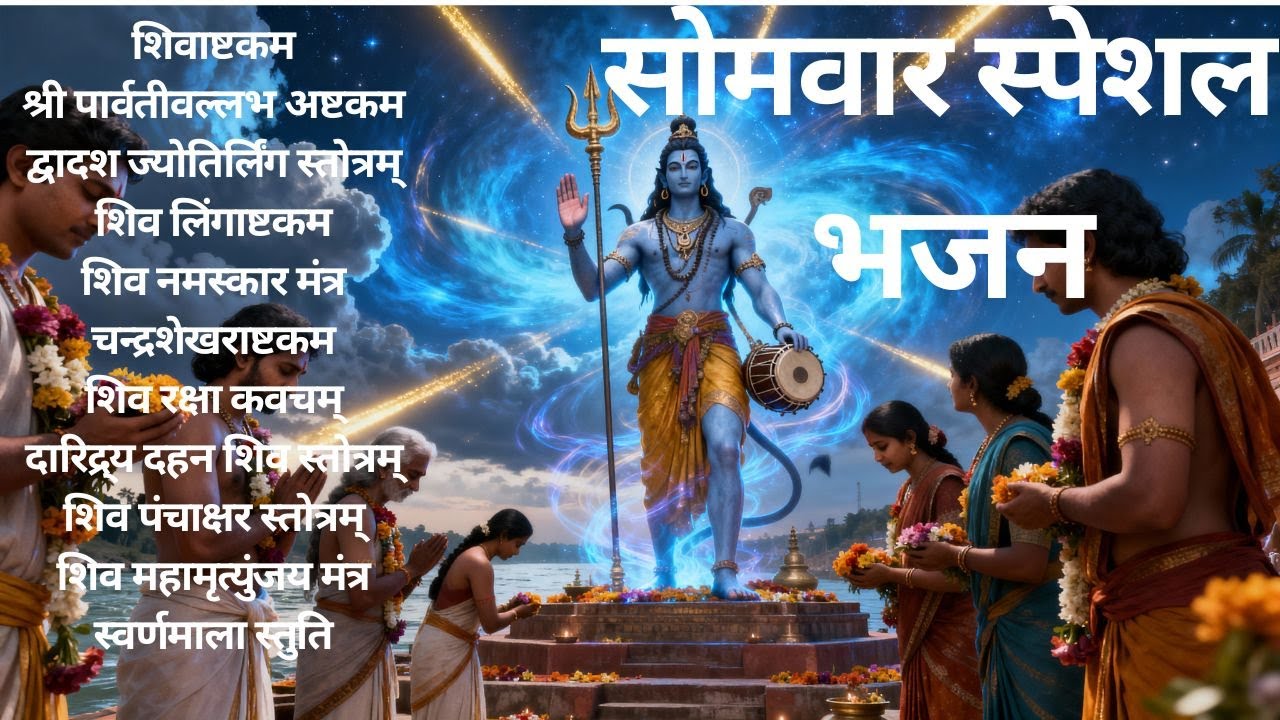 🙏 सोमवार भक्ति भजन | ॐ नमः शिवाय |  महामृत्युंजय मंत्र | शिव चालीसा | ॐ जय शिव ओंकारा 🙏