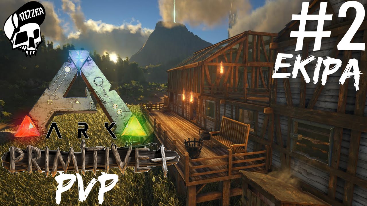 ARK Primitive Plus PVP #2 - Odwiedziny Purposa i Dzingisa
