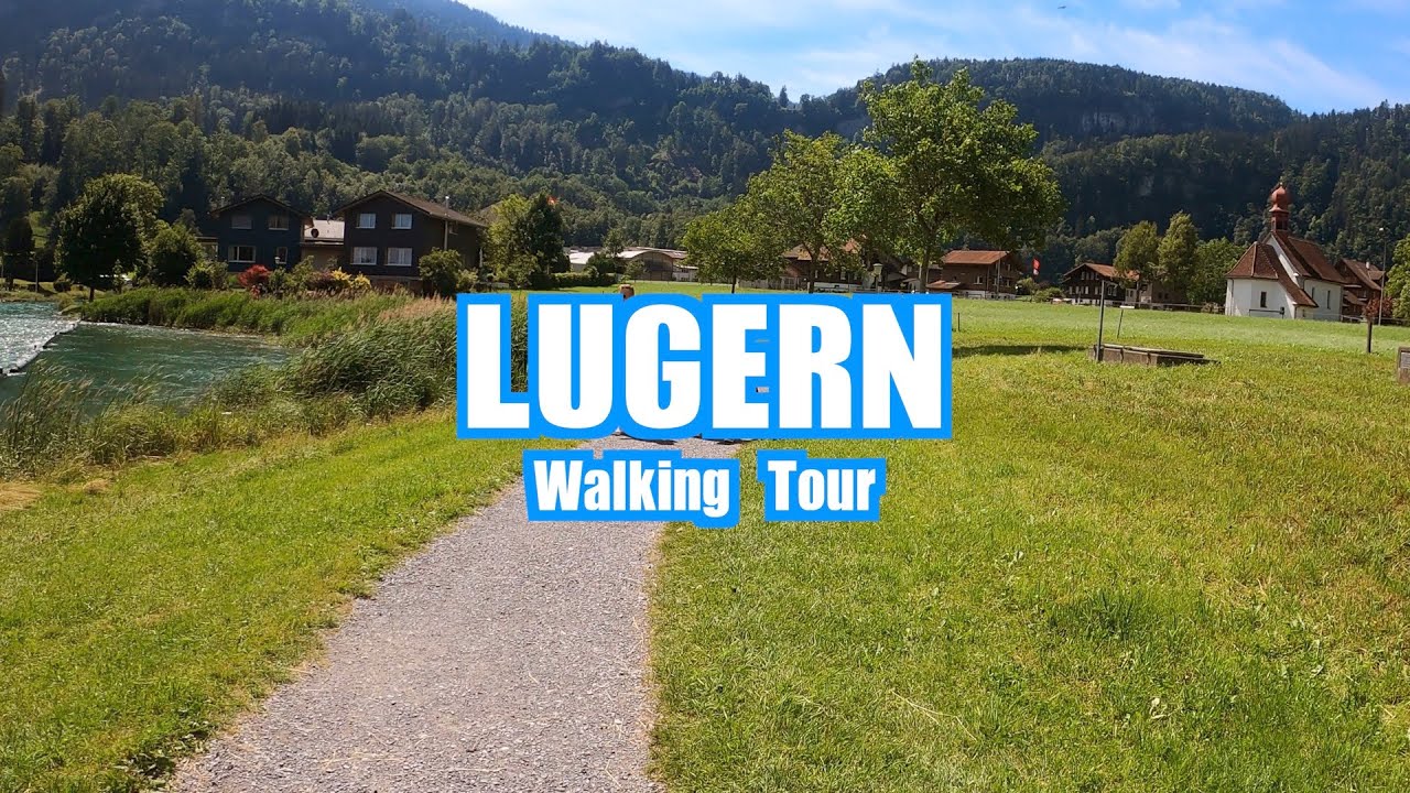 Lungern Switzerland 🇨🇭 Walking Tour in 4K