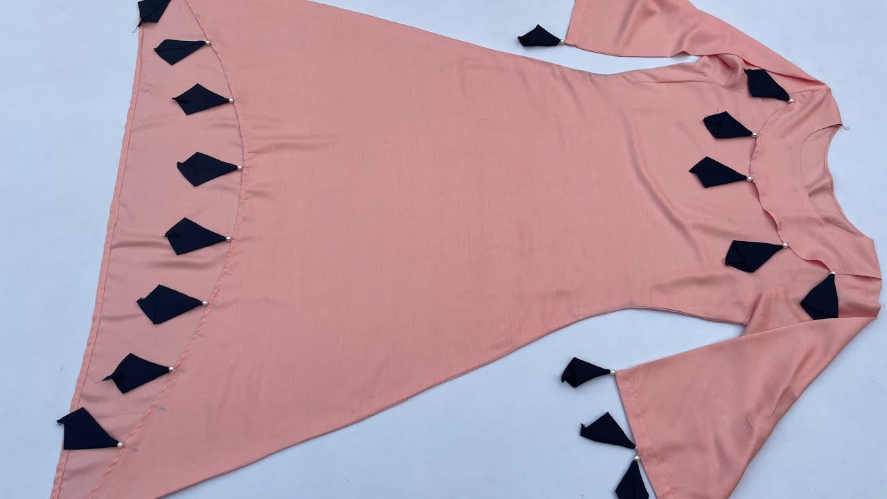 Stylish High low kurti design Cutting and Stiching/ designer A line kurti design/ party wear dress