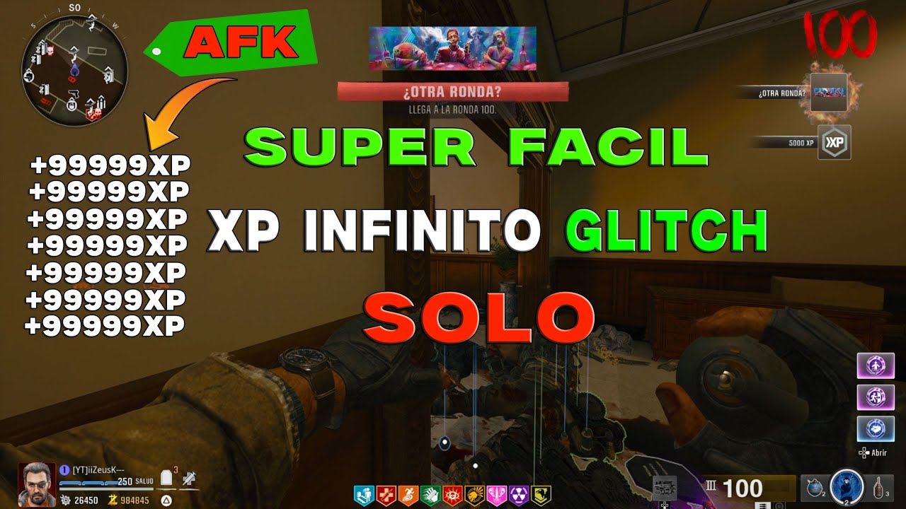 *NUEVO* CALL OF DUTY BLACK 6 ZOMBIES NUEVO GLITCH AFK SOLO MUNICION INFINITA XP INFINITO CHICLES