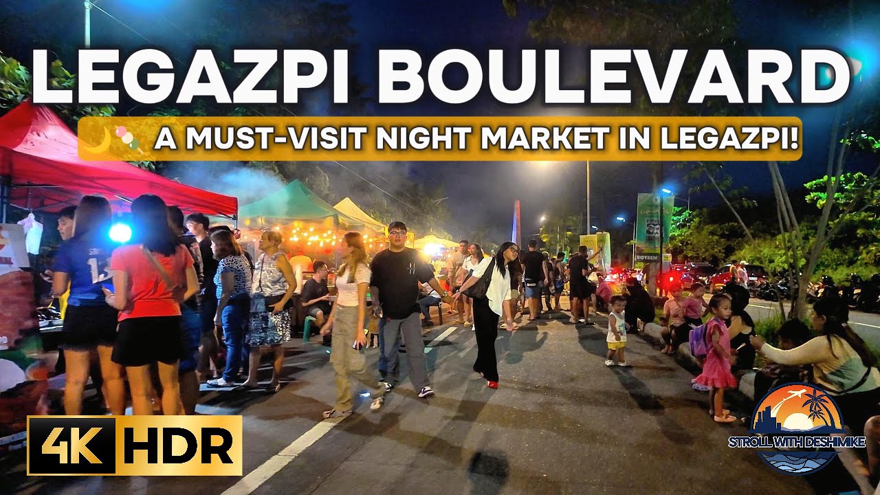 🌌🍲 Legazpi Boulevard Night Market 2025 | Top Bicol Street Food Experience