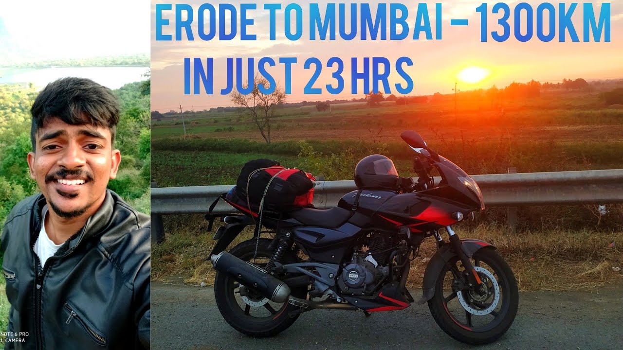 Erode to Mumbai | Pulsar 220 | Long ride | Nonstop | Night rides | Solo ride
