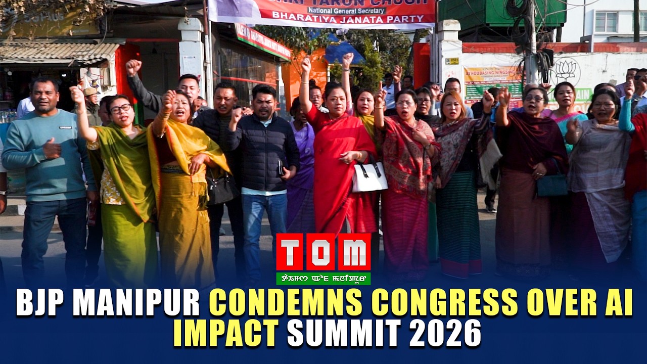 BJP MANIPUR CONDEMNS CONGRESS OVER AI IMPACT SUMMIT 2026