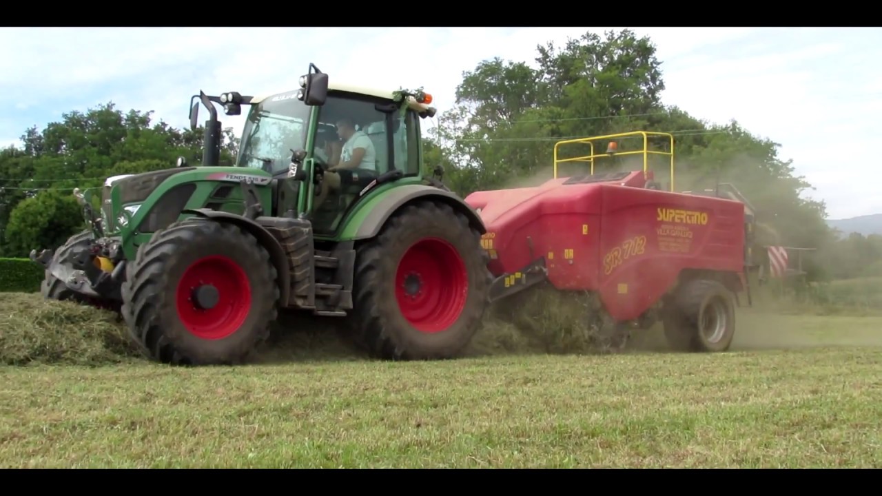 Fendt 516 - Supertino SR 712 - Landini 7-215 | Raccolta e pressatura fieno | agriteam323