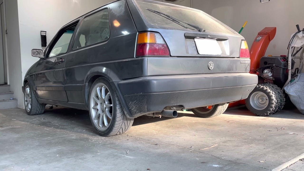 Turbo MK2 VW Golf Cold Start.