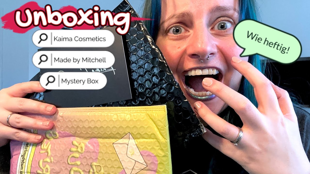 Dieses Makeup ist anders krass! 🤯 unboxing Kaima Cosmetics und Made by Mitchell Mystery Box 📦