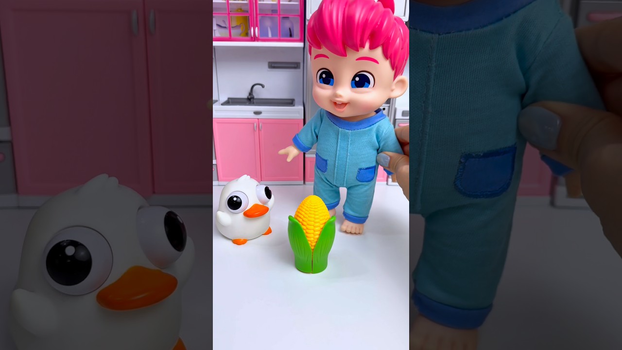 ASMR Unboxing Pinkfong Bebefinn & Funny Shark Toy Set | Satisfying Toy Play #shorts