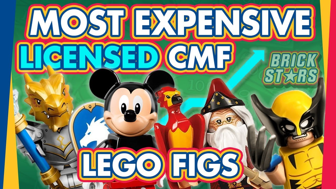 MOST EXPENSIVE minifigure from EVERY Lego LICENSED Collectible Minifigure Series!