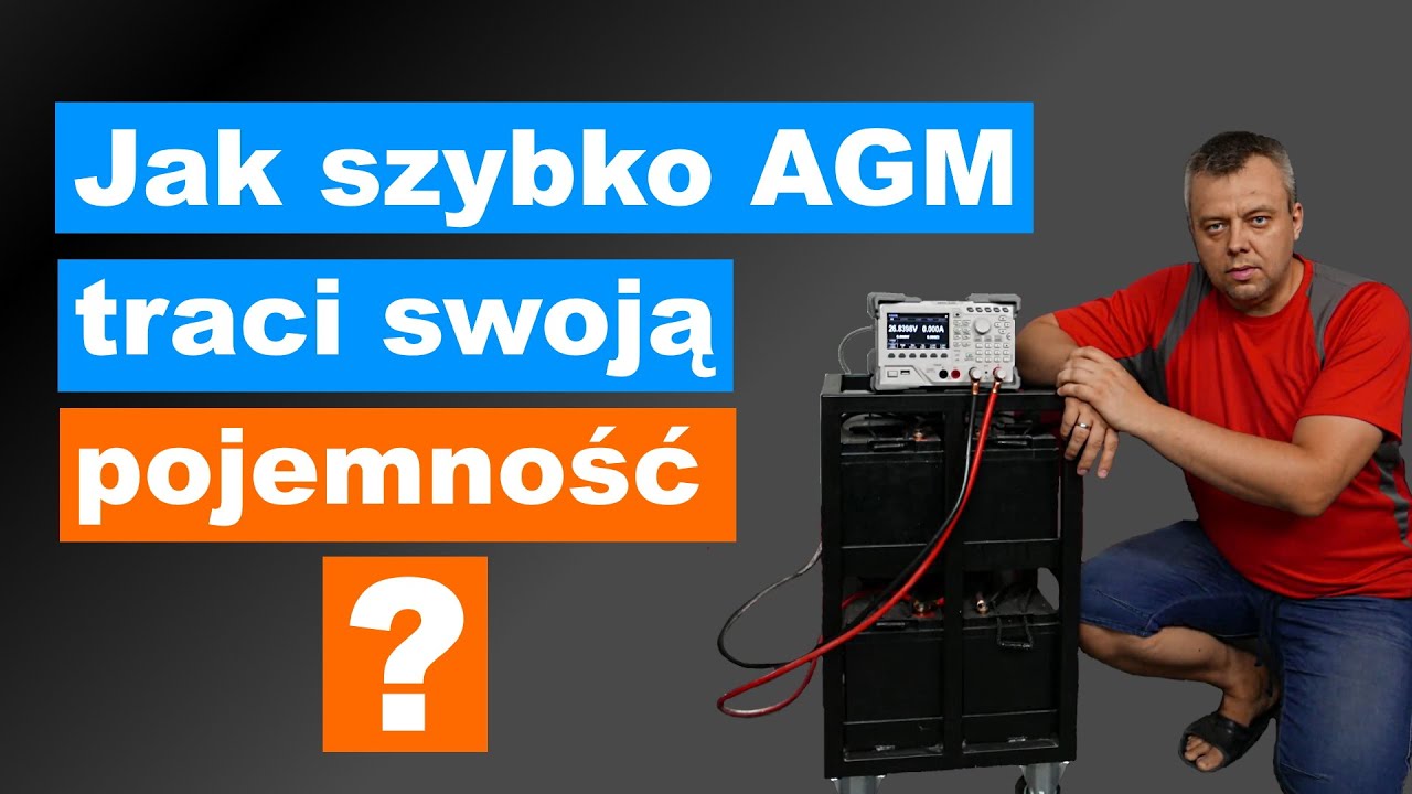2 - Test pojemności akumulatorów AGM 12V 100Ah po niespełna półtora roku użytkowania