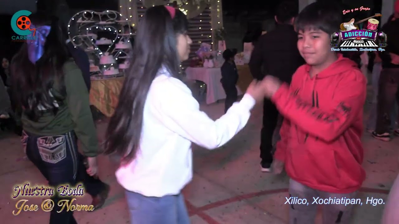 !Pura cumbia!🕺💃🔥al ritmo de adicción musical en la boda de José y Norma ...en xilico xochiatipan 