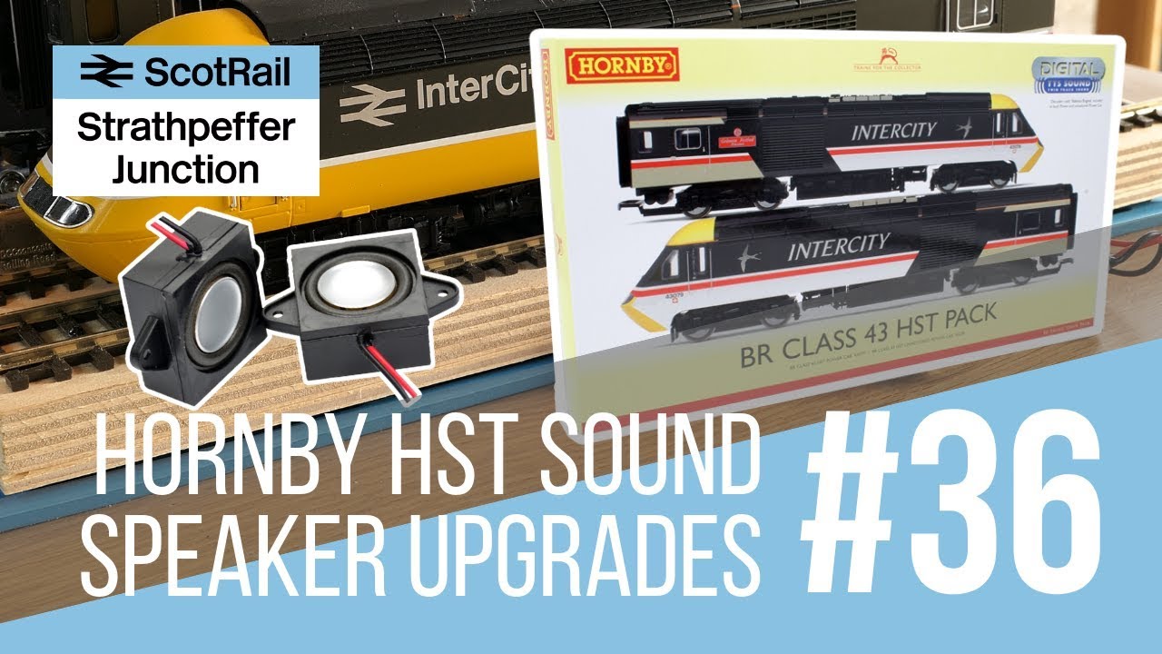 #36 Hornby Class 43 HST DCC Sound - Модернизация штатных динамиков (декодеры TTS и LokSound)