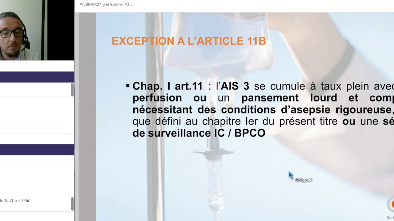 WEBINAR // Flash nomenclature : Les perfusions comment les coter ?
