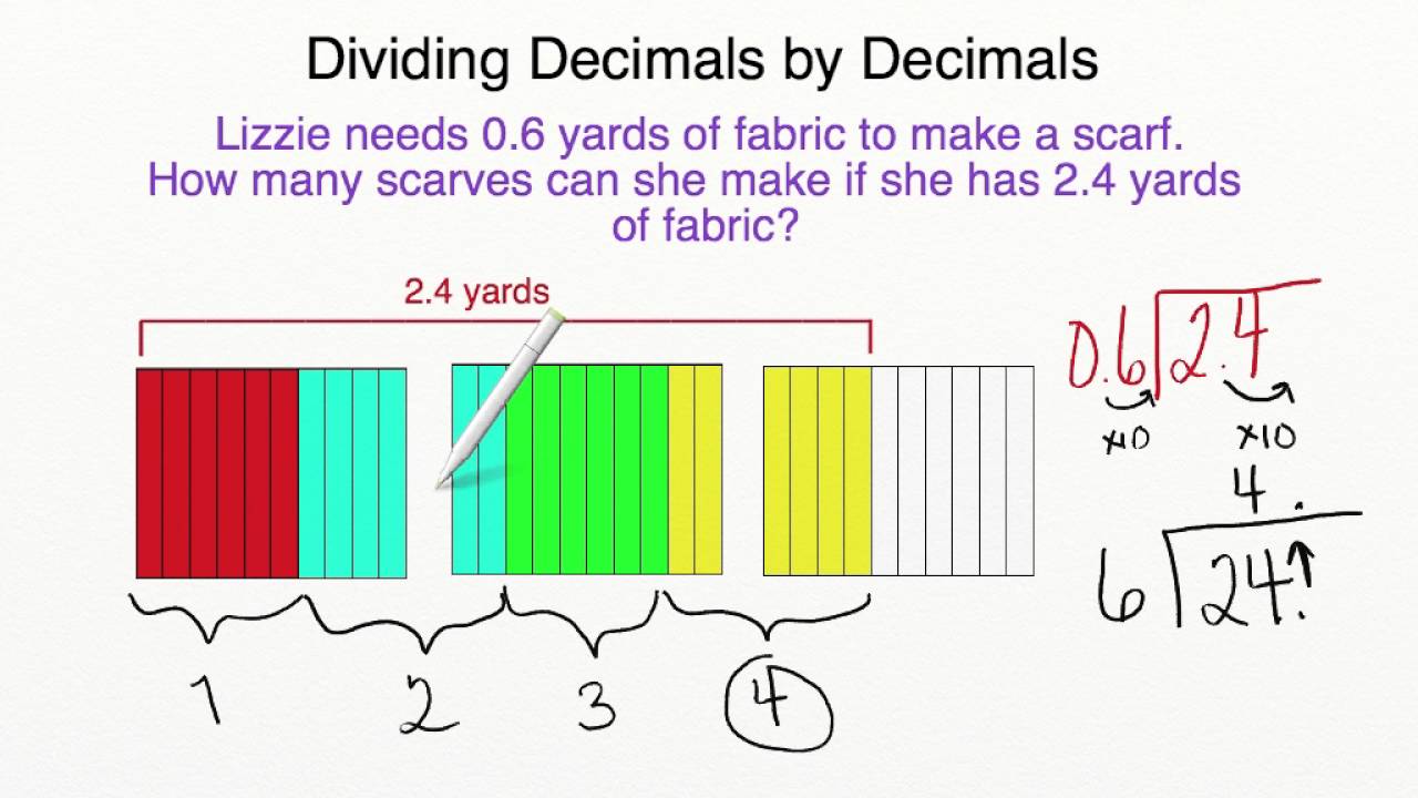 AdaptedMind Math - Dividing Decimals by Decimals Lesson