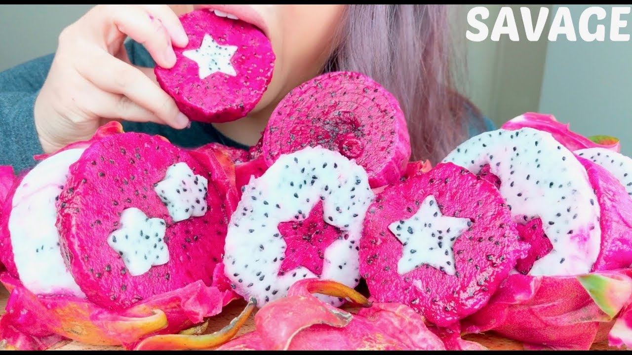 ASMR 🐉 DRAGON FRUIT 먹방 *No Talking* suellASMR