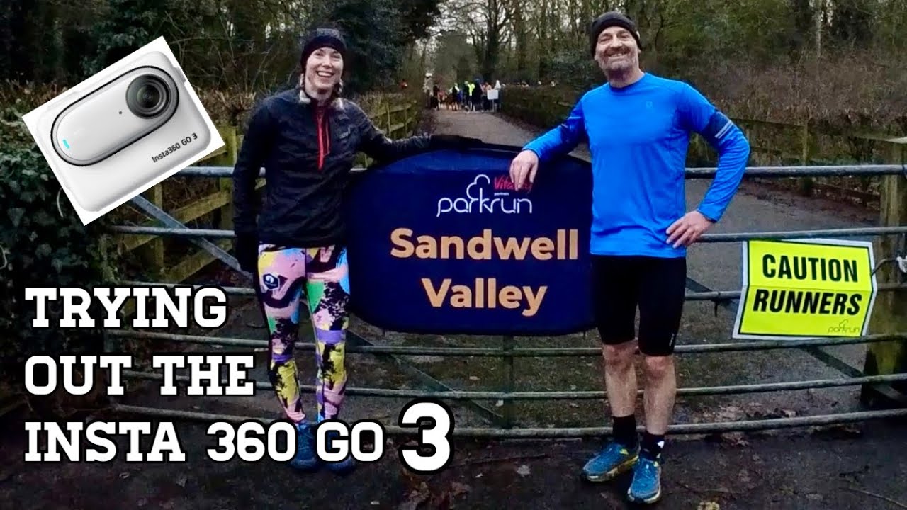 Sandwell Valley parkrun - trialing my new Insta 360 go 3
