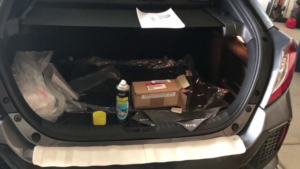 2018 Honda Civic Sport Touring Rear Bumper Appliqu&eacute; Protection Installation