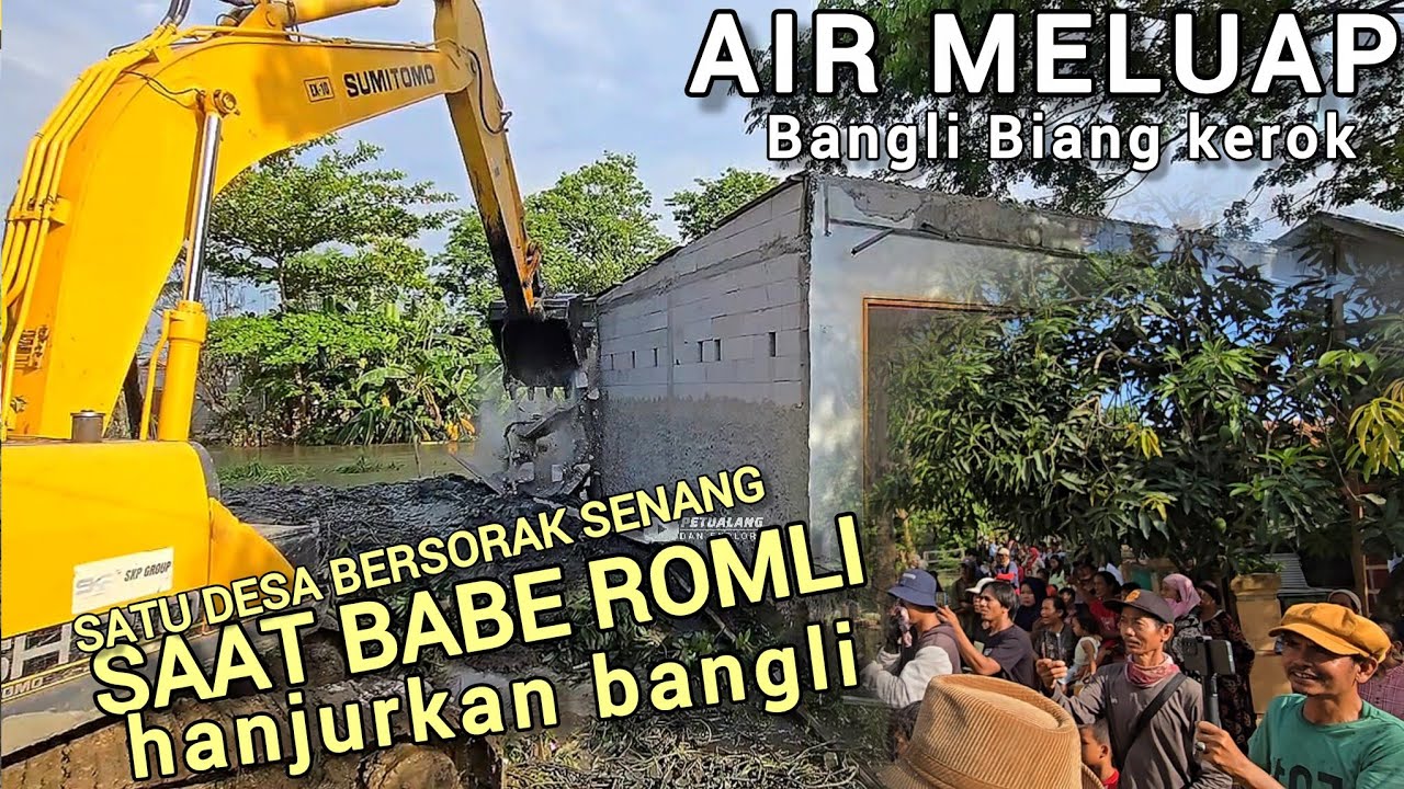 INI YANG DITUNGGU-TUNGGU NETIZEN❗️RATAKAN BANGLI YANG AWALNYA OGAH DIGUSUR , BABE ROMLI BERAKSI❗️