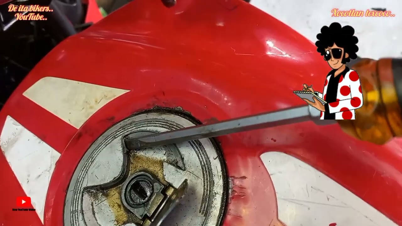 como quitar un tapón de gasolina sin la llave.  👁 ojo.