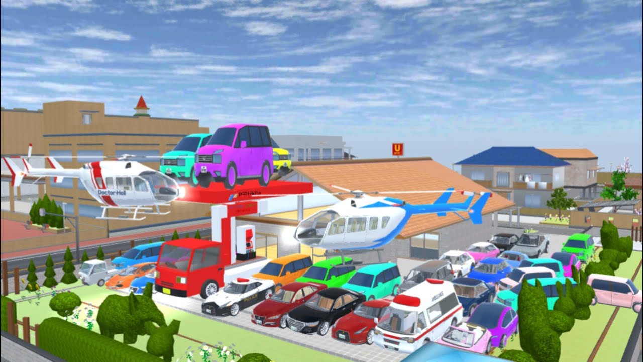 Sakura car collection at home girl #2 😱 // sakura school simulator 🙀