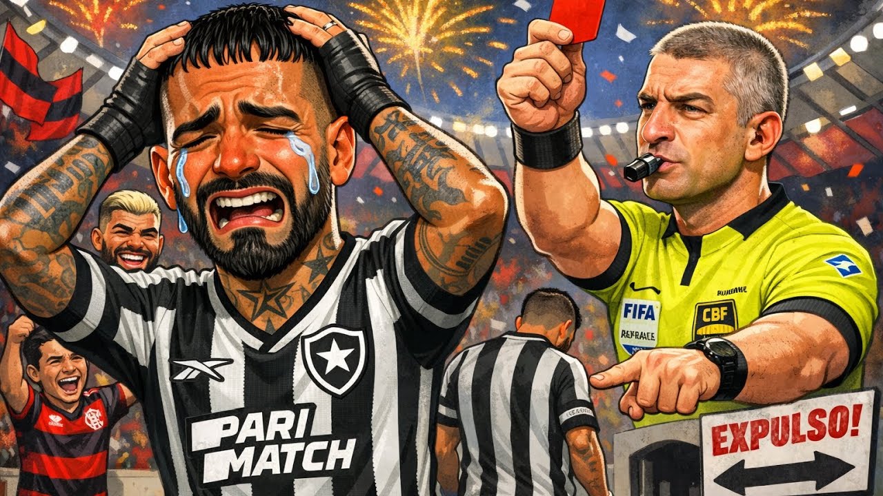 #CBF DIVULGA ÁUDIO DÁ ESPULSAO DO JOGADOR DO BOTAFOGO CONTRA O FLAMENGO 