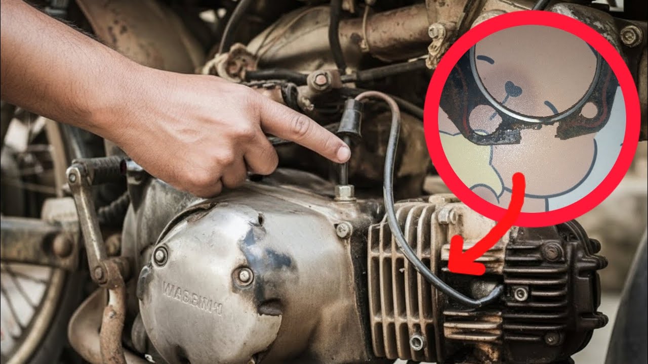 How to repair a motorcycle with a pressure leak that causes weakness