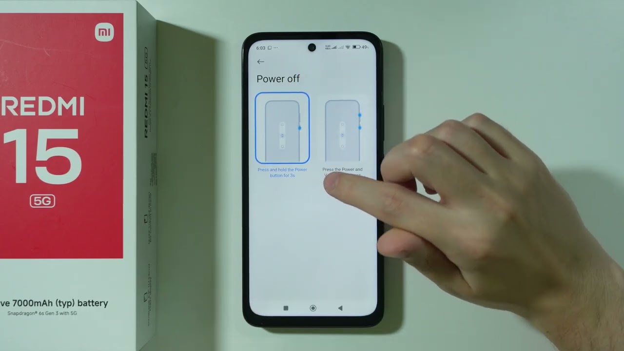Redmi 15: How to Enable Power Menu for Power Button