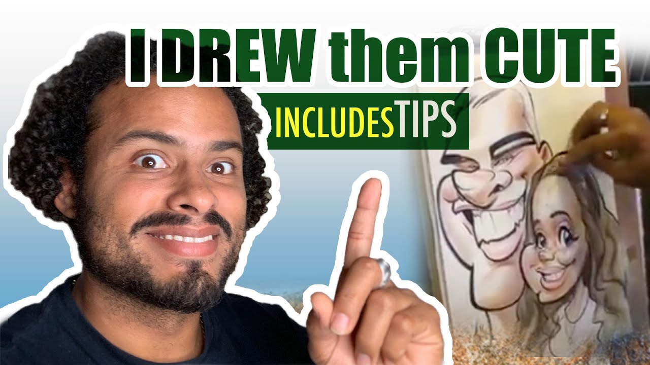 I Drew them CUTE -Caricature Tips Included Alani J Draws a couple (exaggeration level-TAME)