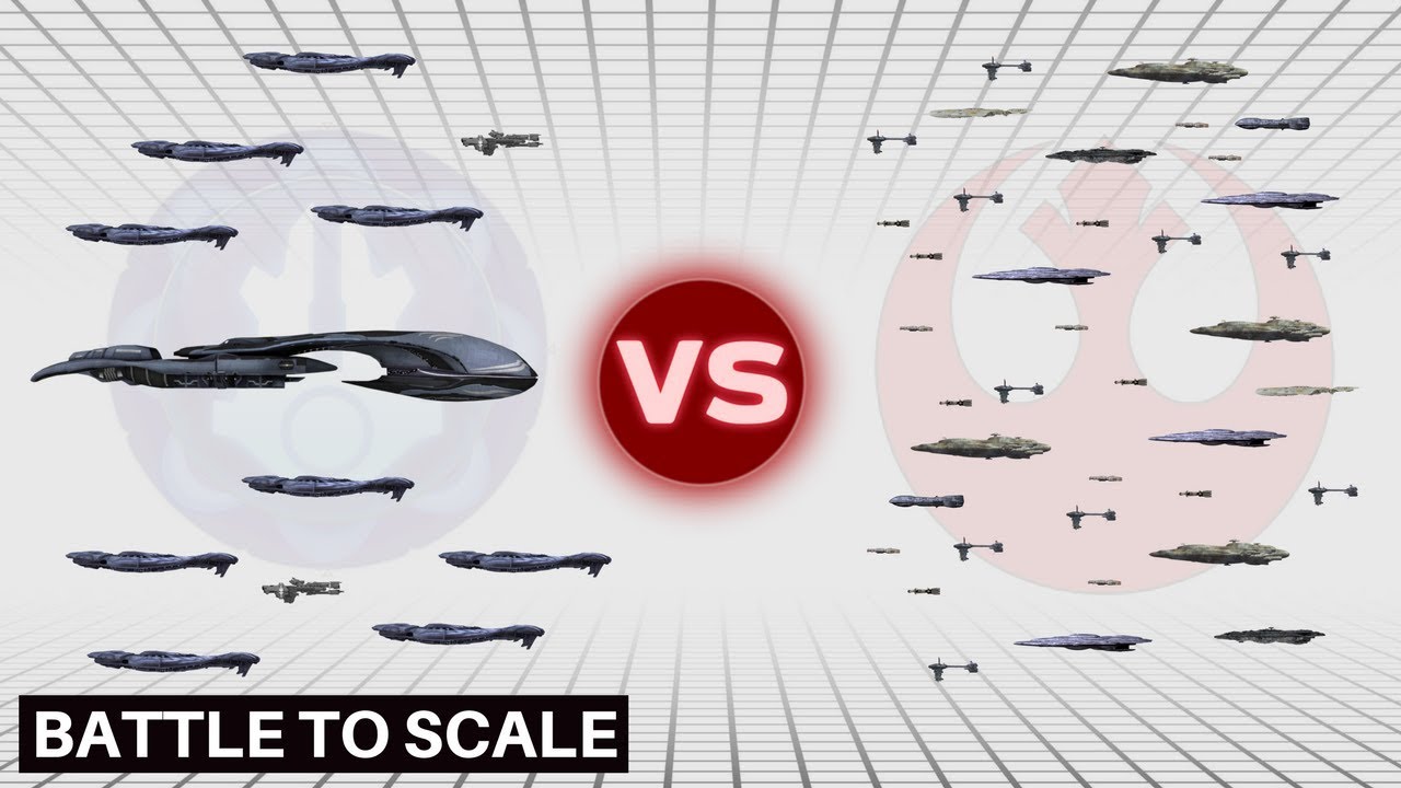 Covenant Fleet of Retribution vs Rebel Fleet at Endor | Halo vs Star Wars: Fleet Battles