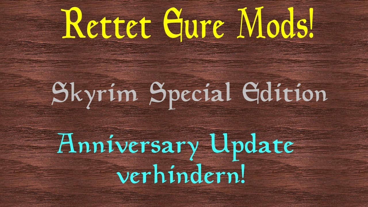 Skyrim Update verhindern
