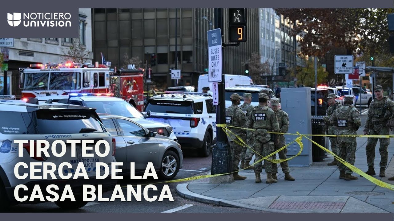 Tiroteo cerca de la Casa Blanca: reportan al menos dos efectivos de la Guardia Nacional heridos